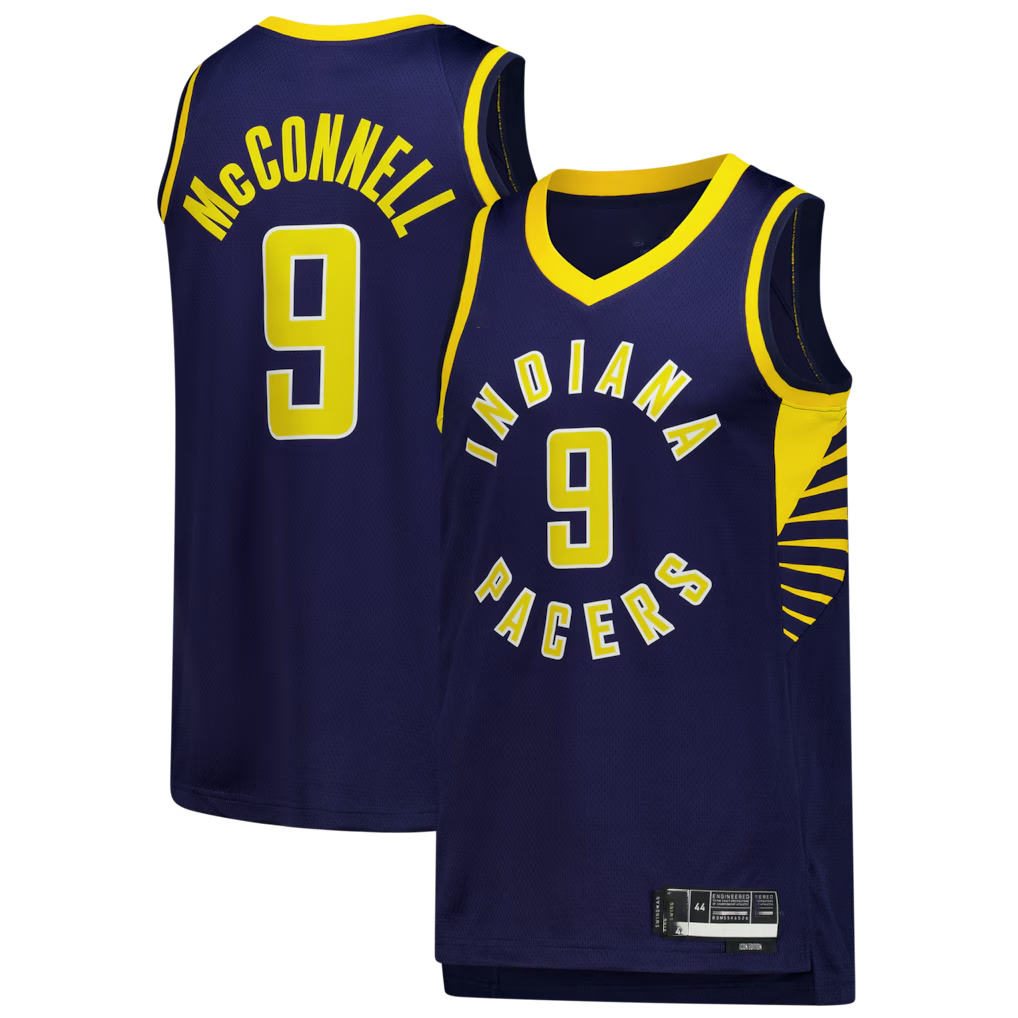 Punc I.Pacers #9 T.J. McConnell Navy Swingman Jerseys - Icon Edition