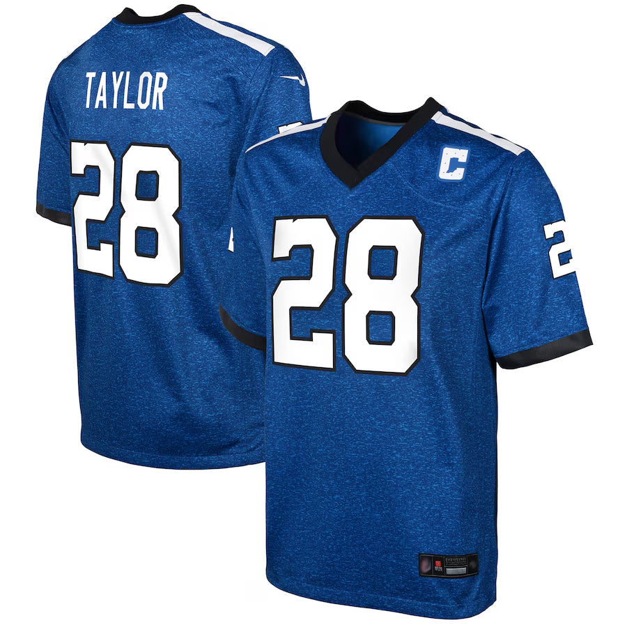 Punc IN.Colts Indiana Nights Alternate Game Stitched Jerseys - Royal - #28 Jonathan Taylor Player