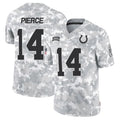 Punc IN.Colts #14 Alec Pierce Player Arctic Camo Salute to Service Limited Stitched Jerseys
