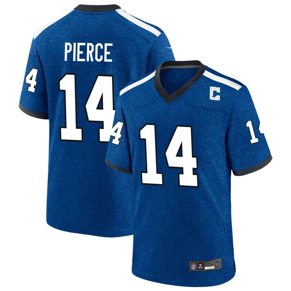 Punc IN.Colts #14 Alec Pierce Player Royal Alternate Indiana Nights Home Game Stitched Jerseys