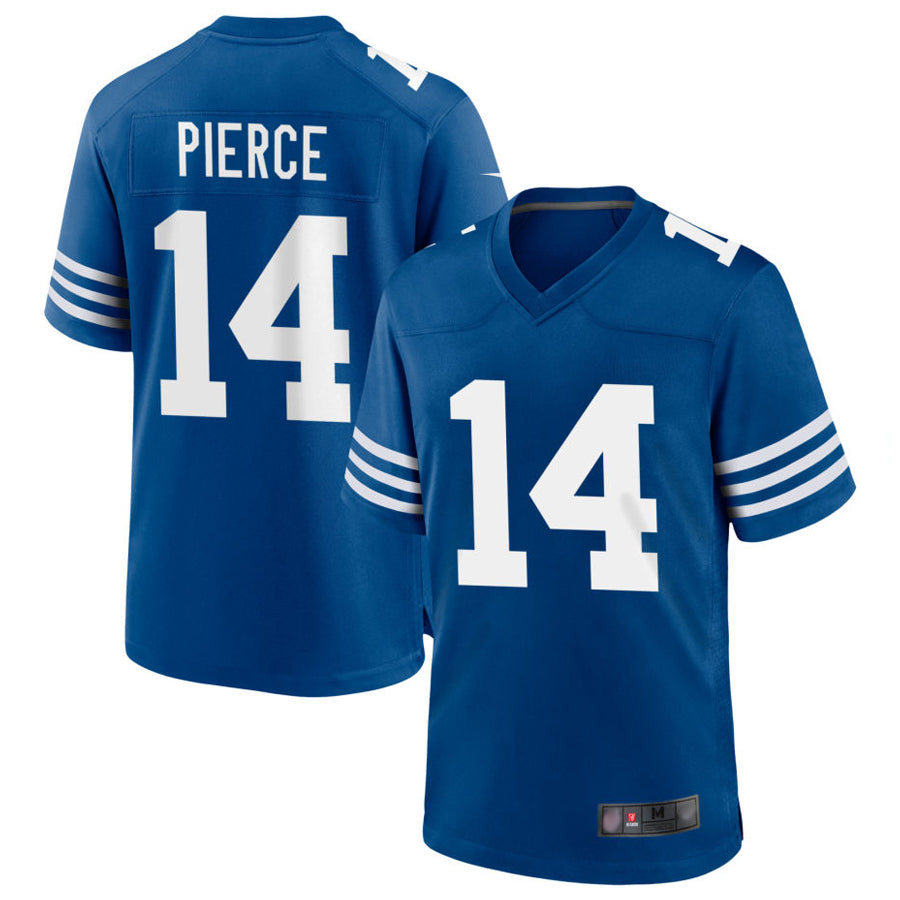 Punc IN.Colts #14 Alec Pierce Player Royal Limited Game Stitched Jerseys
