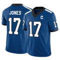 Punc IN.Colts #17 Daniel Jones Player Royal Vapor F.U.S.E. Limited Stitched Jerseys