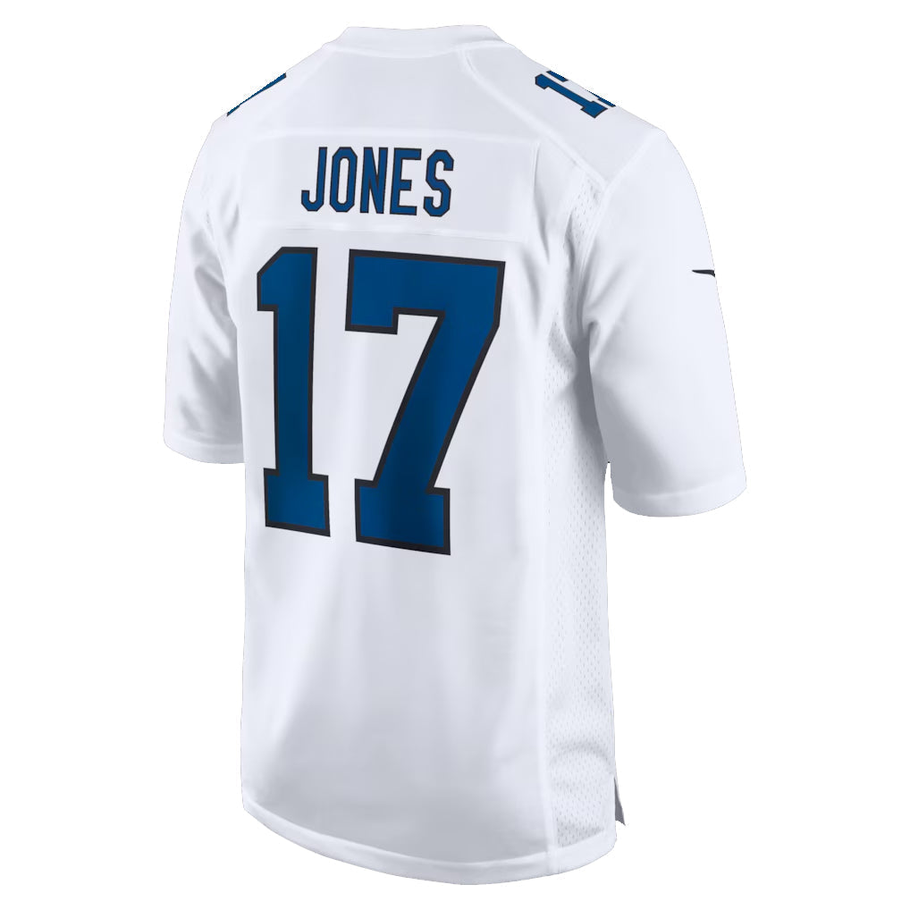 Punc IN.Colts #17 Daniel Jones Player Tundra White Fashion Game Stitched Jerseys