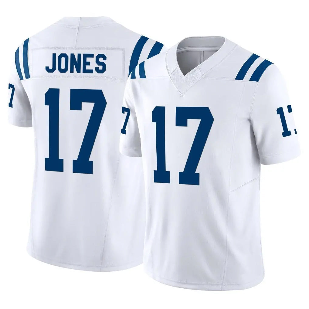 Punc IN.Colts #17 Daniel Jones Player White Limited Vapor F.U.S.E. Home Game Stitched Jerseys
