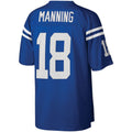 Punc IN.Colts #18 Peyton Manning Mitchell & Ness Royal Big & Tall Retired Player Replica Stitched Jerseys