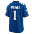 Punc IN.Colts #1 Ahmad Sauce Gardner Heather Royal Alternate 2 Indiana Nights Game Stitched Jerseys