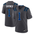 Punc IN.Colts #1 Sauce Gardner Anthracite 2026 Rivalries Collection Game Stitched Jerseys