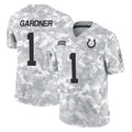 Punc IN.Colts #1 Sauce Gardner Player Arctic Camo Salute To Service Limited Game Stitched Jerseys