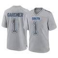Punc IN.Colts #1 Sauce Gardner Player Gray Atmosphere Fashion Home Game Stitched Jerseys