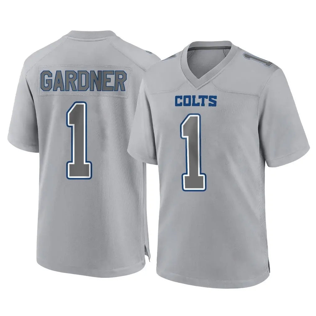 Punc IN.Colts #1 Sauce Gardner Player Gray Atmosphere Fashion Home Game Stitched Jerseys