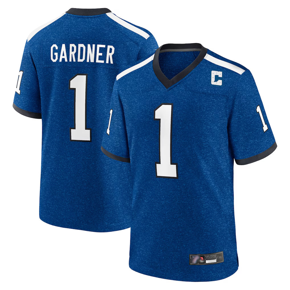 Punc IN.Colts #1 Sauce Gardner Player Royal Alternate Indiana Nights Home Game Stitched Jerseys
