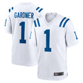 Punc IN.Colts #1 Sauce Gardner Player White Home Game Stitched Jerseys