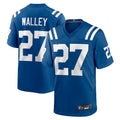 Punc IN.Colts #27 Justin Walley Player Royal Home Game Stitched Jerseys