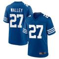 Punc IN.Colts #27 Justin Walley Player Royal Limited Home Game Stitched Jerseys