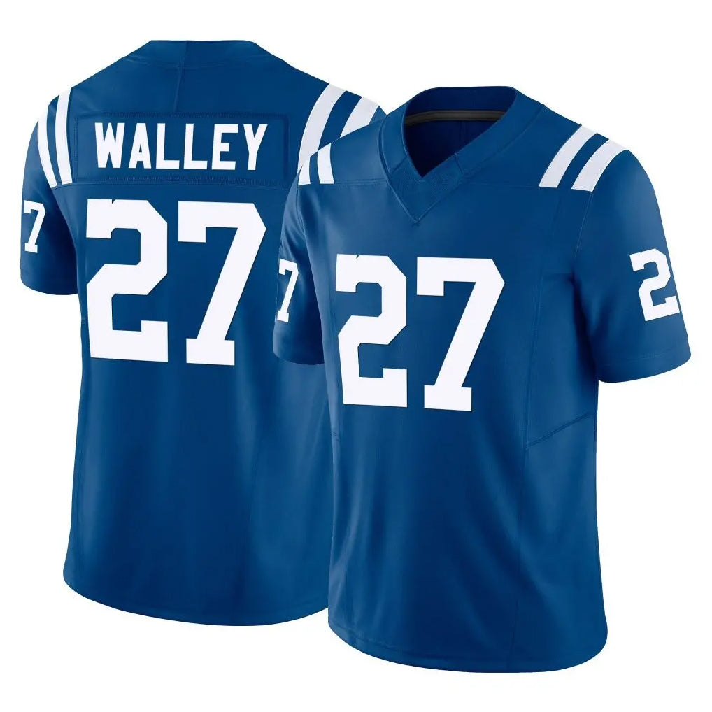 Punc IN.Colts #27 Justin Walley Player Royal Limited Vapor F.U.S.E. Home Game Stitched Jerseys