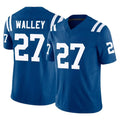 Punc IN.Colts #27 Justin Walley Player Royal Limited Vapor F.U.S.E. Home Game Stitched Jerseys