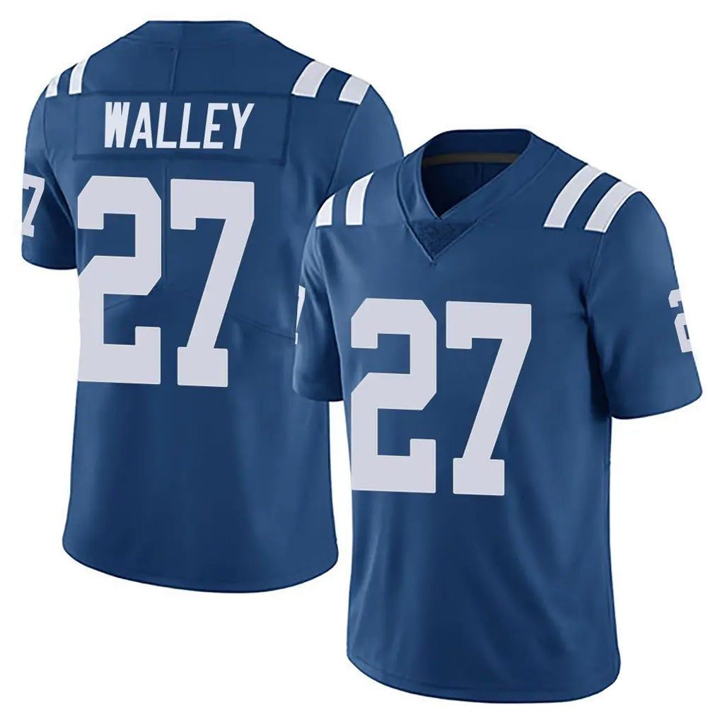 Punc IN.Colts #27 Justin Walley Player Royal Limited Vapor Untouchable Home Game Stitched Jerseys