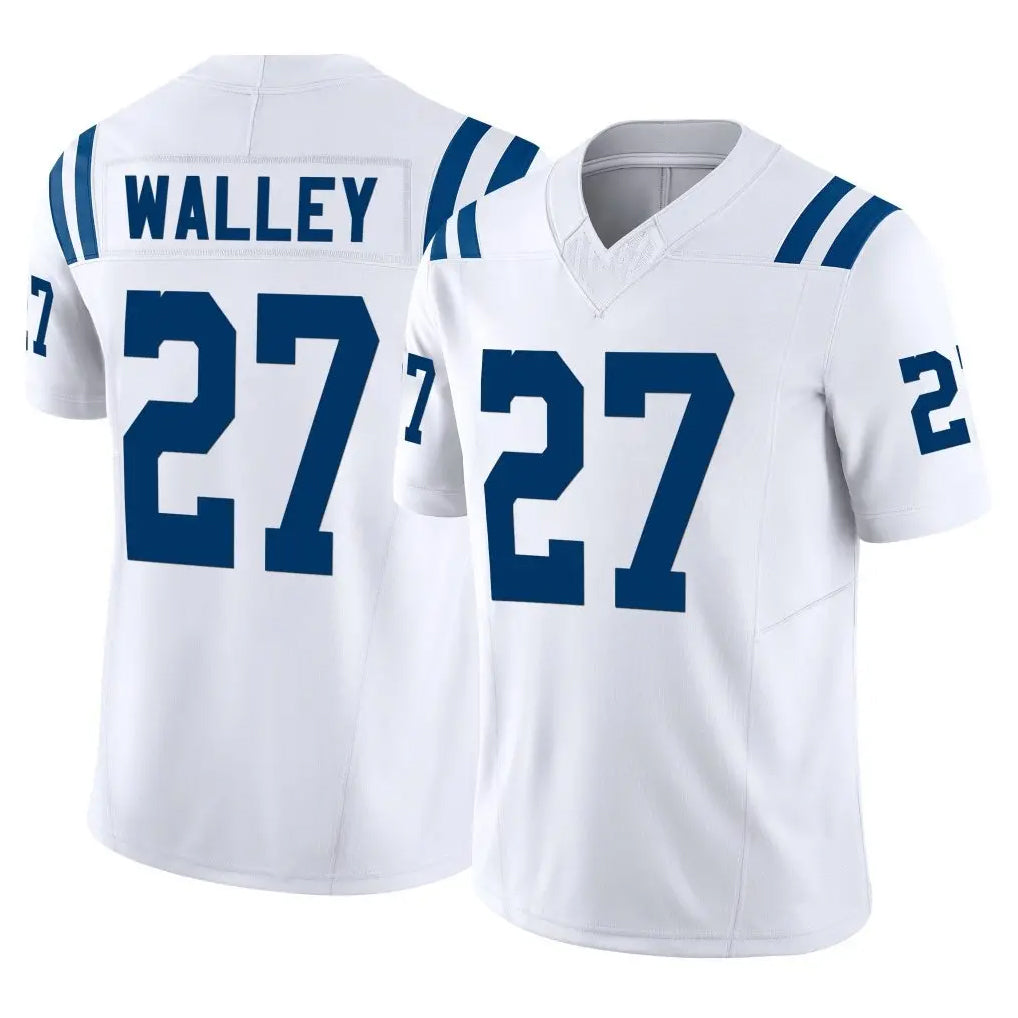 Punc IN.Colts #27 Justin Walley Player White Limited Vapor F.U.S.E. Home Game Stitched Jerseys