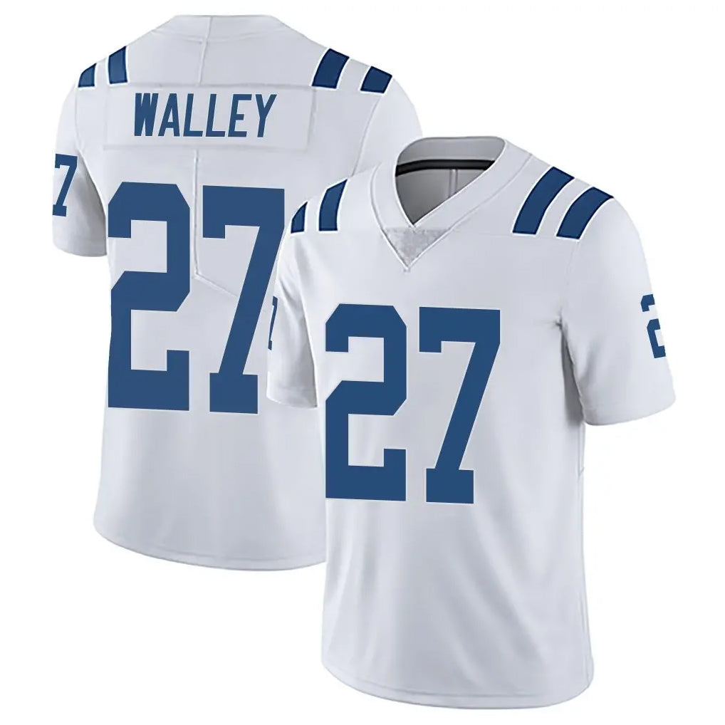 Punc IN.Colts #27 Justin Walley Player White Limited Vapor Untouchable Home Game Stitched Jerseys
