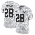 Punc IN.Colts #28 Jonathan Taylor Player Arctic Camo Salute to Service Limited Stitched Jerseys