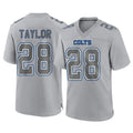 Punc IN.Colts #28 Jonathan Taylor Player Gray Atmosphere Fashion Home Game Stitched Jerseys