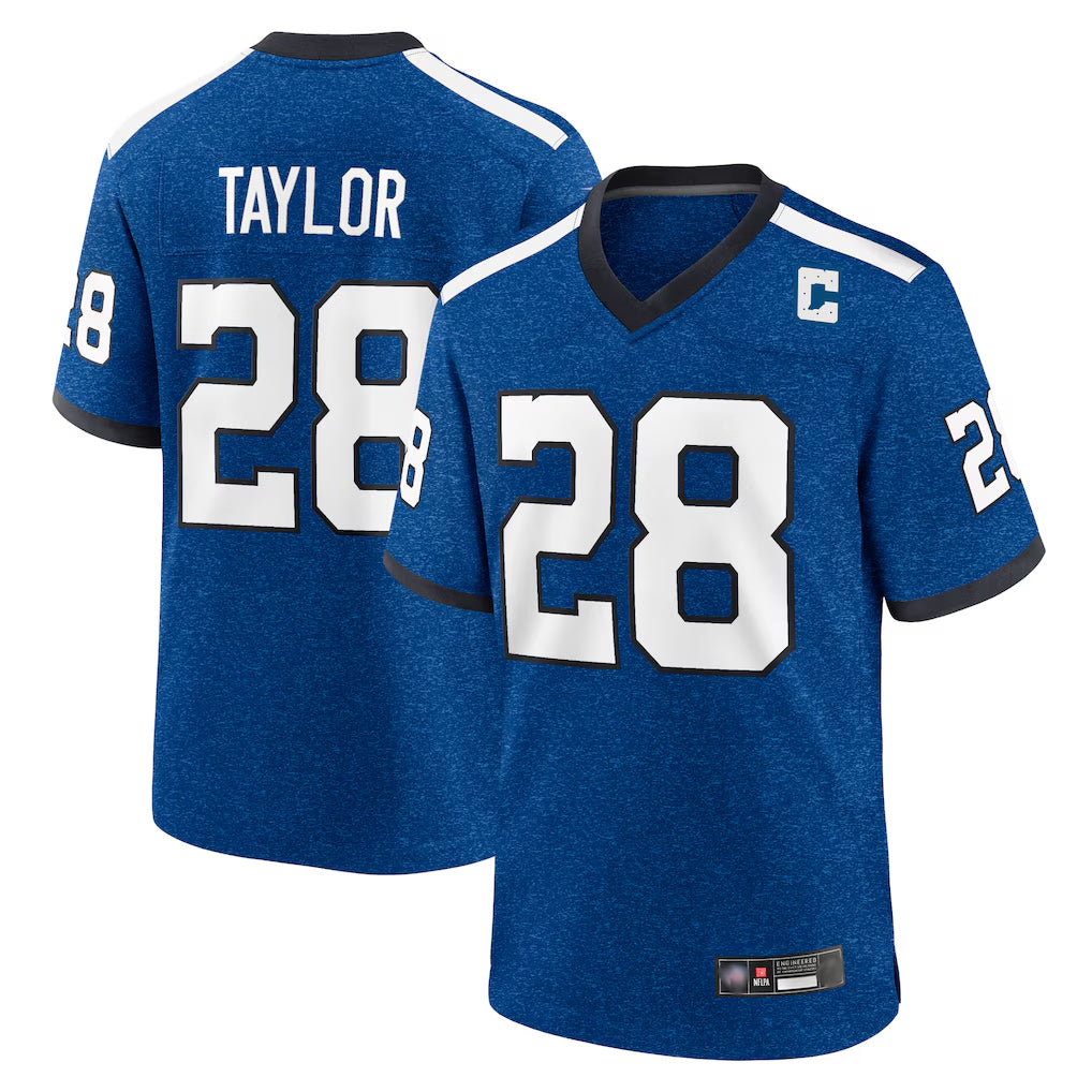 Punc IN.Colts #28 Jonathan Taylor Player Royal Alternate Indiana Nights Home Game Stitched Jerseys