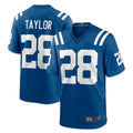 Punc IN.Colts #28 Jonathan Taylor Player Royal Home Game Stitched Jerseys