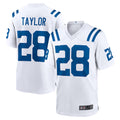 Punc IN.Colts #28 Jonathan Taylor Player White Home Game Stitched Jerseys