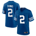 Punc IN.Colts #2 Josh Downs Bynum Player Royal Limited Home Game Stitched Jerseys