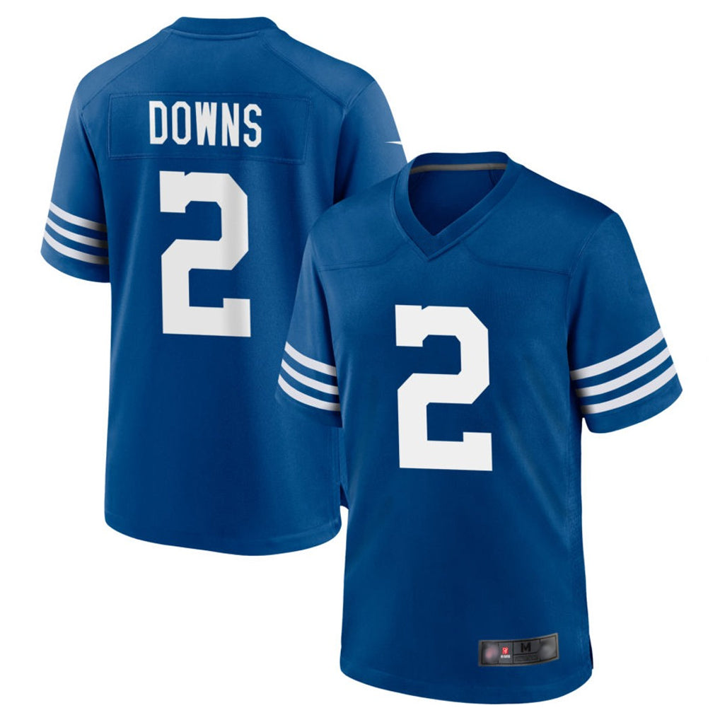Punc IN.Colts #2 Josh Downs Bynum Player Royal Limited Home Game Stitched Jerseys
