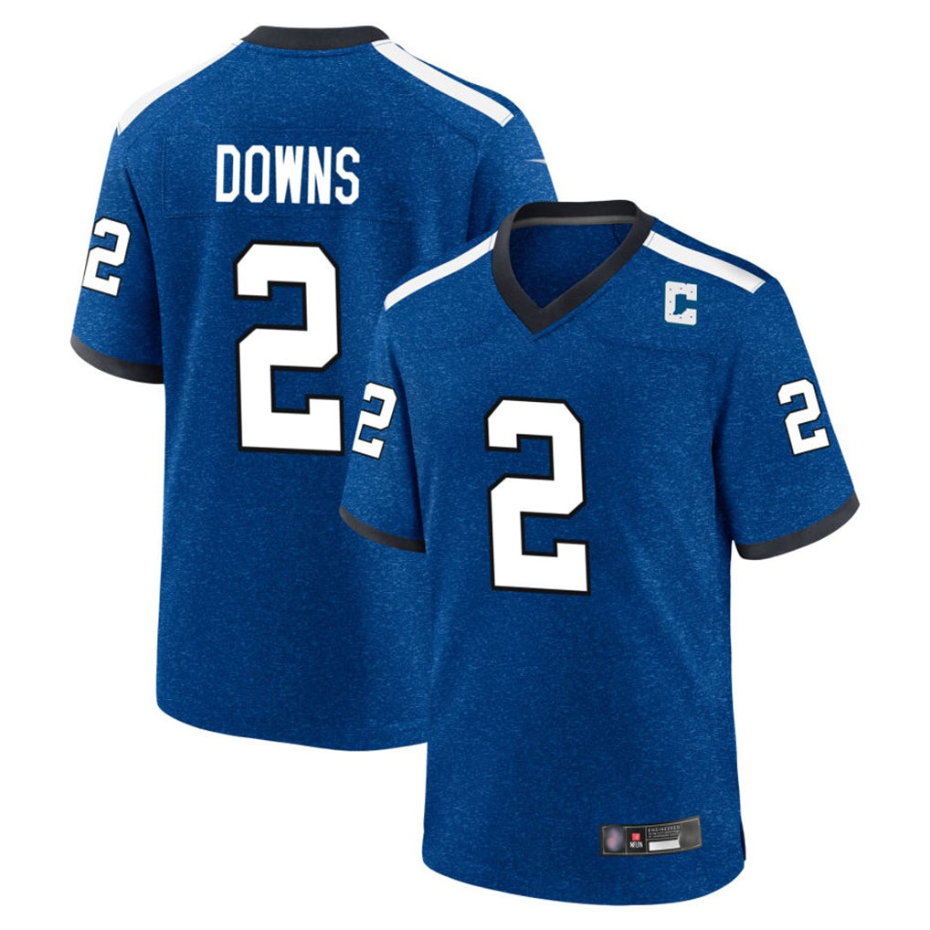 Punc IN.Colts #2 Josh Downs Player Royal Alternate Indiana Nights Home Game Stitched Jerseys