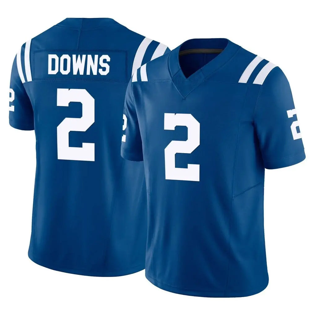 Punc IN.Colts #2 Josh Downs Player Royal Limited Vapor F.U.S.E. Home Game Stitched Jerseys