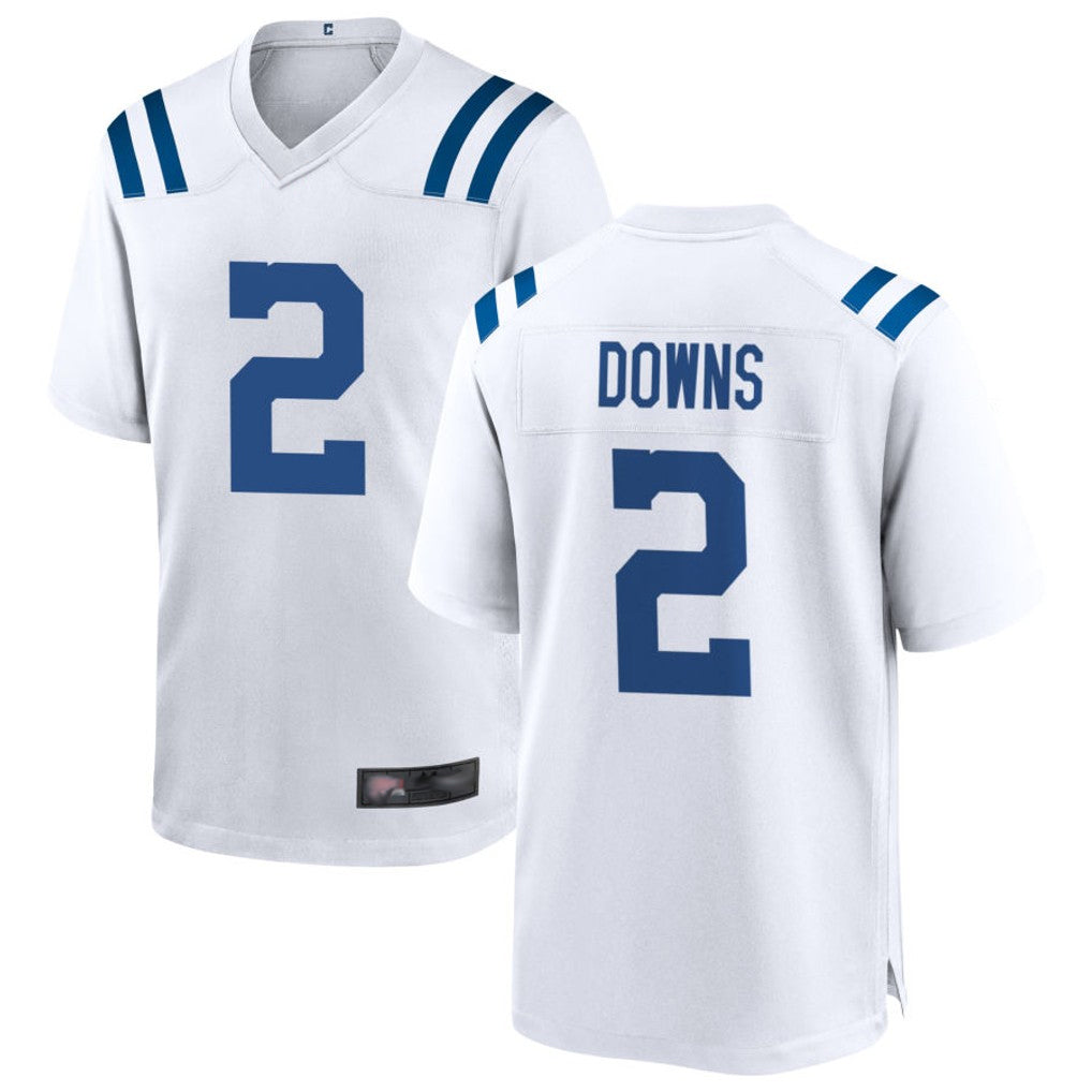 Punc IN.Colts #2 Josh Downs Player White Home Game Stitched Jerseys