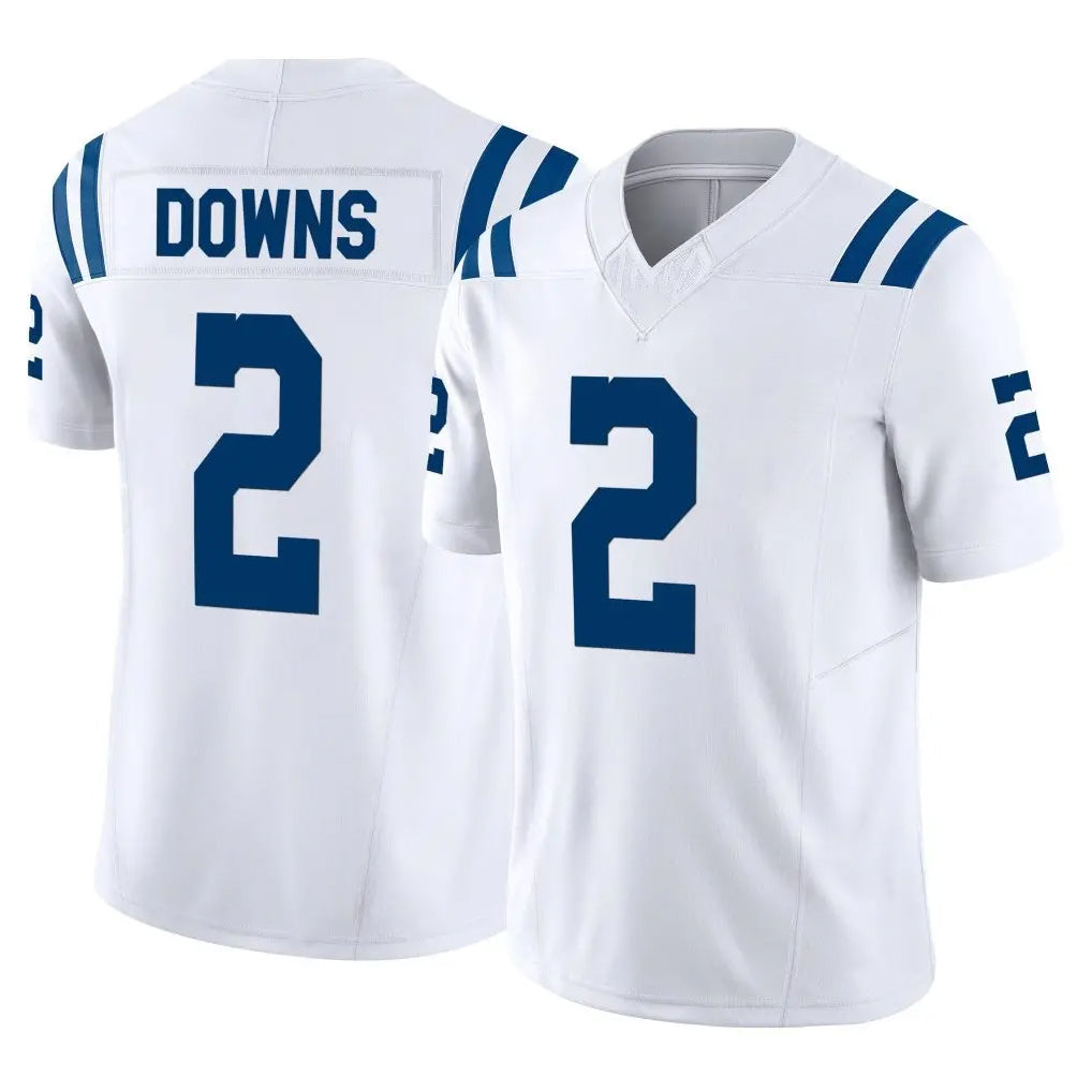 Punc IN.Colts #2 Josh Downs Player White Limited Vapor F.U.S.E. Home Game Stitched Jerseys