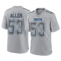 Punc IN.Colts #53 CJ Allen Player Gray Atmosphere Fashion Home Game Stitched Jerseys