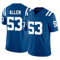 Punc IN.Colts #53 CJ Allen Player Royal Limited Vapor F.U.S.E. Home Game Stitched Jerseys