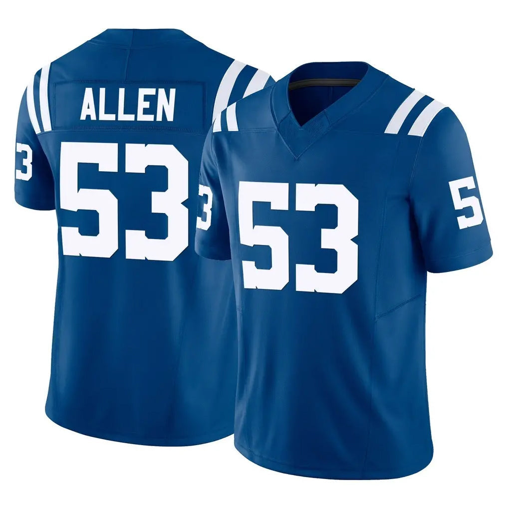 Punc IN.Colts #53 CJ Allen Player Royal Limited Vapor F.U.S.E. Home Game Stitched Jerseys