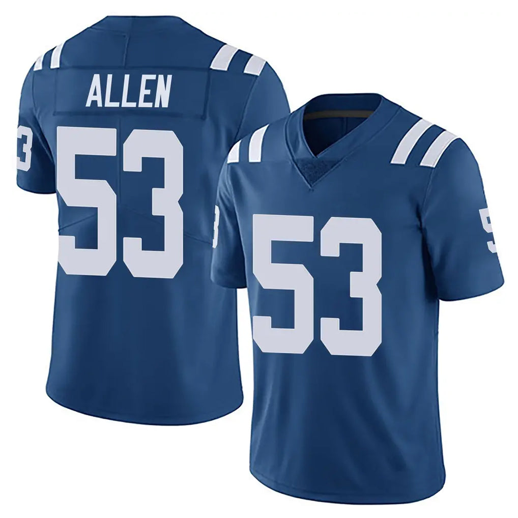 Punc IN.Colts #53 CJ Allen Player Royal Limited Vapor Untouchable Home Game Stitched Jerseys