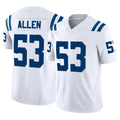 Punc IN.Colts #53 CJ Allen Player White Limited Vapor F.U.S.E. Home Game Stitched Jerseys