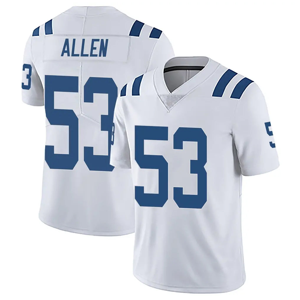 Punc IN.Colts #53 CJ Allen Player White Limited Vapor Untouchable Home Game Stitched Jerseys