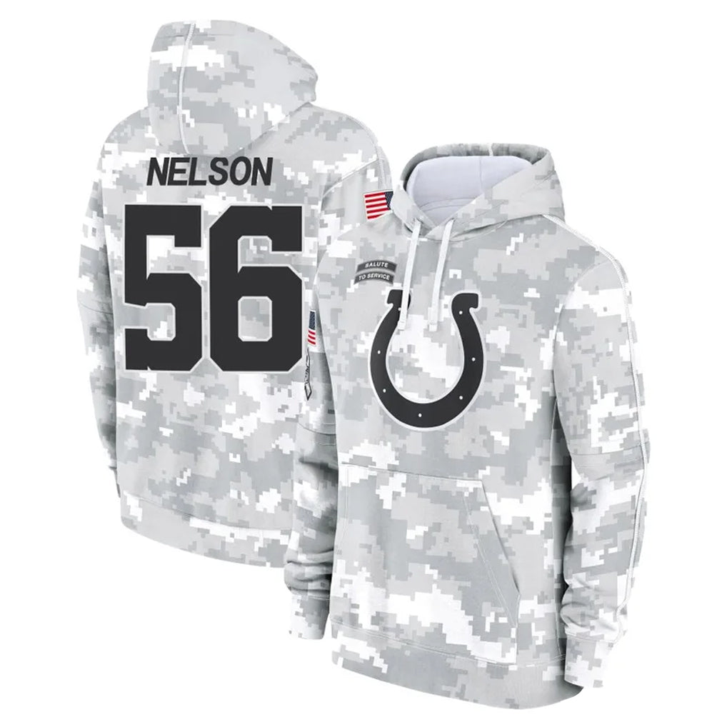Punc IN.Colts #56 Quenton Nelson Player Arctic Camo Salute to Service Hoodies Limited Game Stitched Jerseys