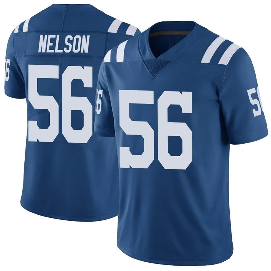 Punc IN.Colts #56 Quenton Nelson Player Blue Limited Game Stitched Jerseys