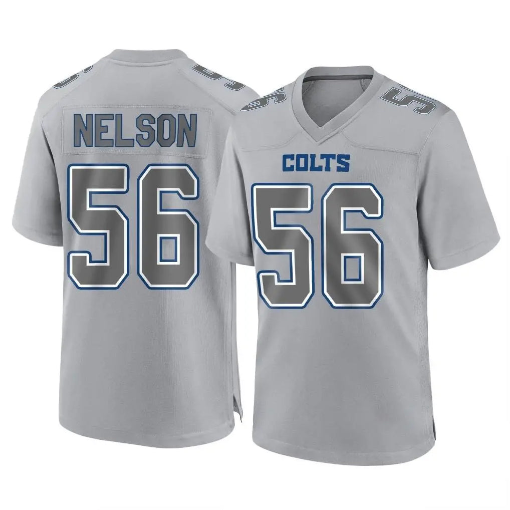 Punc IN.Colts #56 Quenton Nelson Player Gray Atmosphere Fashion Home Game Stitched Jerseys