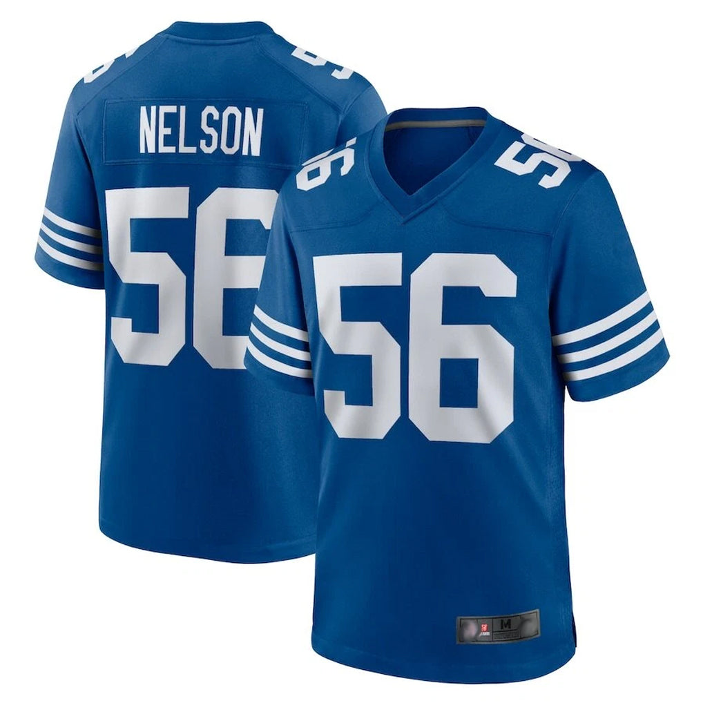 Punc IN.Colts #56 Quenton Nelson Player Royal Limited Home Game Stitched Jerseys