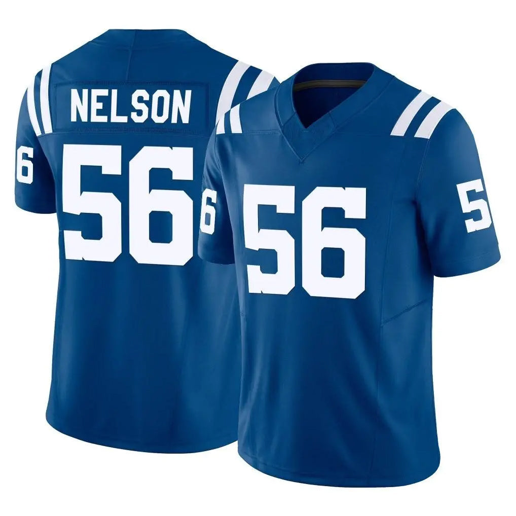 Punc IN.Colts #56 Quenton Nelson Player Royal Limited Vapor F.U.S.E. Home Game Stitched Jerseys