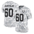Punc IN.Colts #60 Tanor Bortolini Player Arctic Camo Salute To Service Limited Game Stitched Jerseys