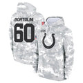 Punc IN.Colts #60 Tanor Bortolini Player Arctic Camo Salute to Service Hoodies Limited Game Stitched Jerseys