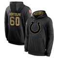 Punc IN.Colts #60 Tanor Bortolini Player Black Salute to Service Hoodies Limited Game Stitched Jerseys