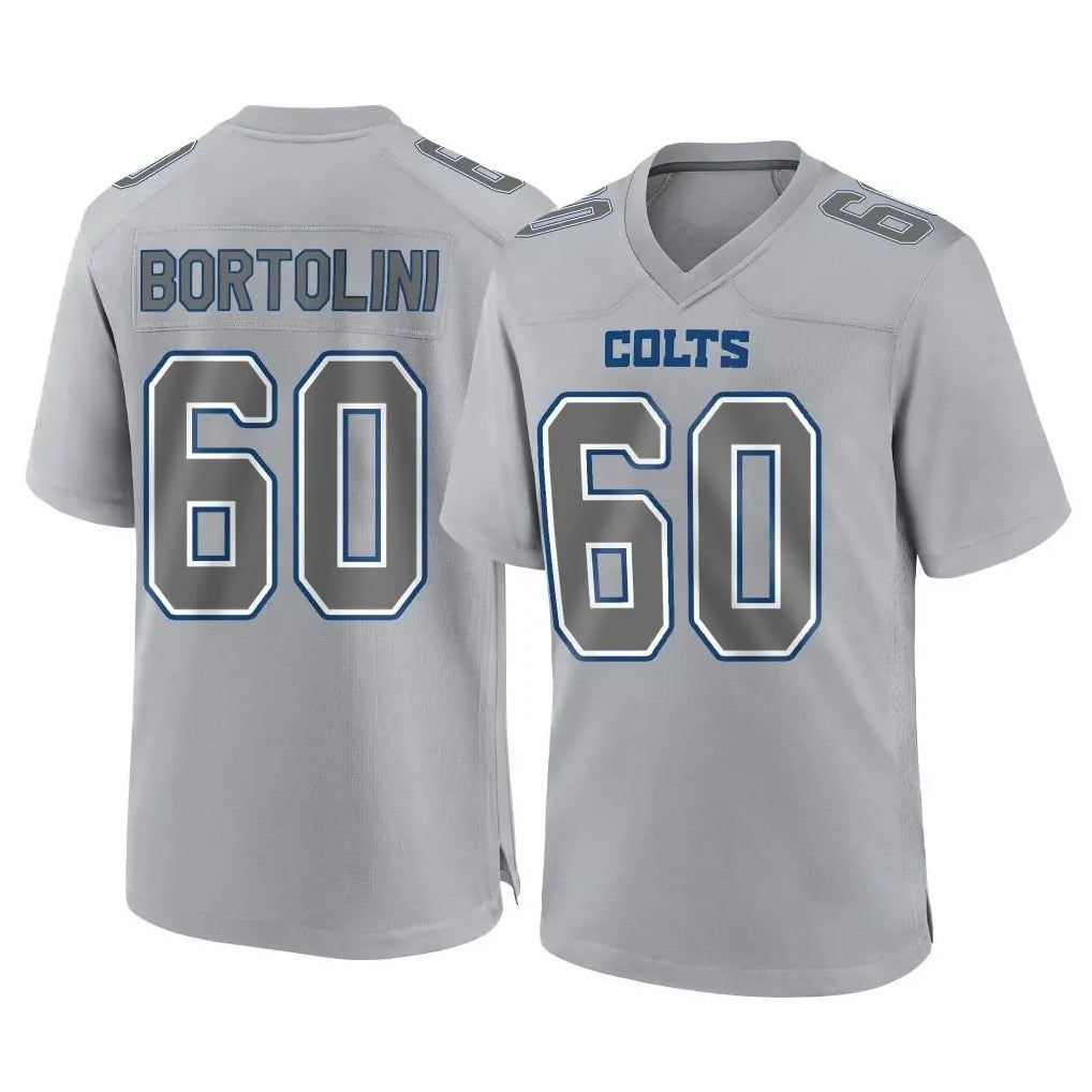 Punc IN.Colts #60 Tanor Bortolini Player Gray Atmosphere Fashion Home Game Stitched Jerseys