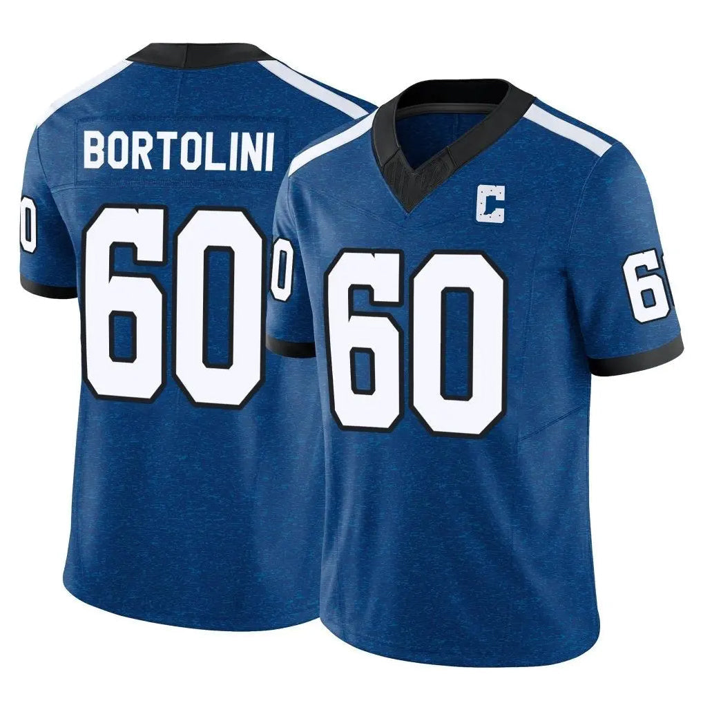 Punc IN.Colts #60 Tanor Bortolini Player Royal Limited Indiana Nights Alternate Vapor F.U.S.E. Home Game Stitched Jerseys